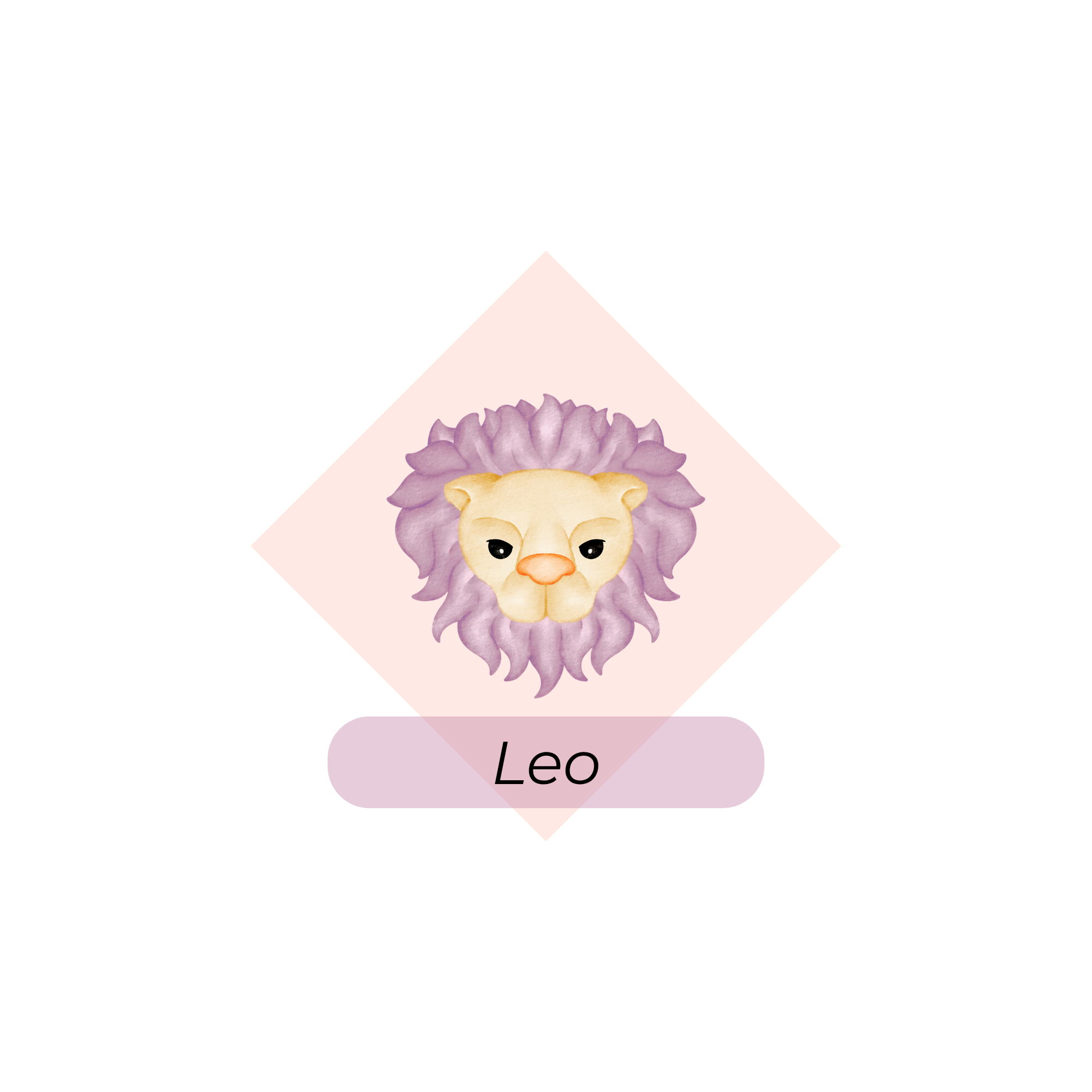 Leo zodiac sign illustration