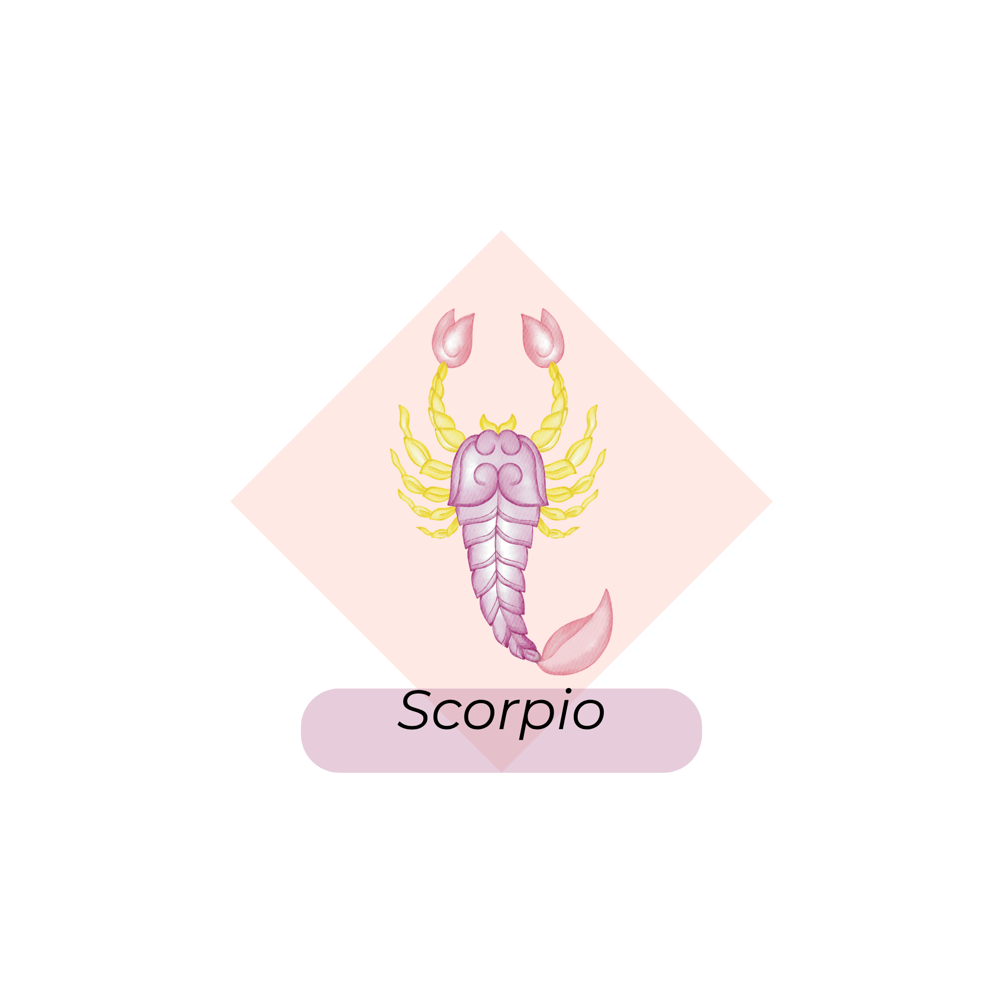 Scorpio zodiac sign illustration
